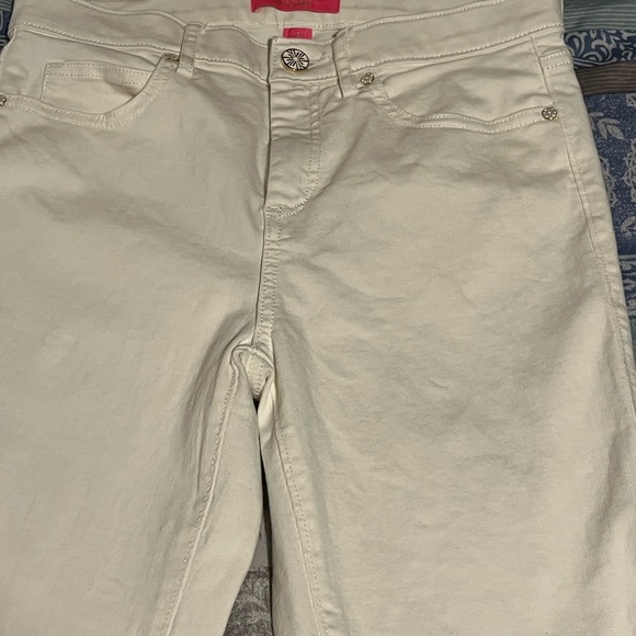 Lilly Pulitzer Women’s White Jeans Size 4 - Picture 3 of 11